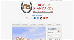 Desktop Screenshot of higherstandardsrealestate.net